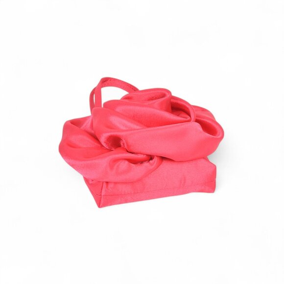 BNWT Brand New Flower Satin Top Handle Swing Bag Crossbody Clutch Bag - Picture 6 of 6